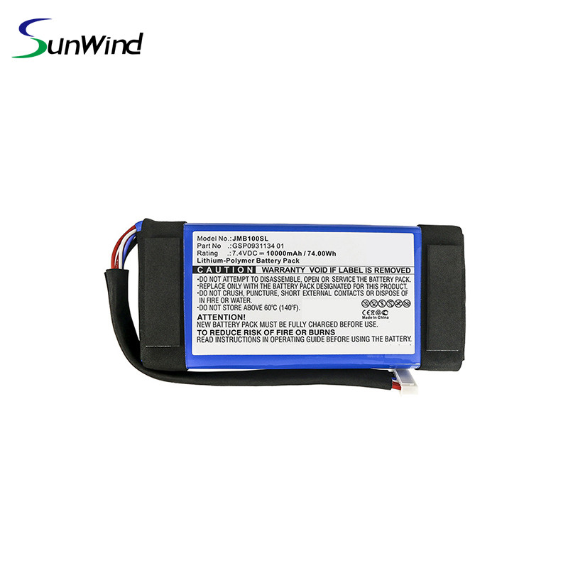7.4V 10000mAh Li-ion Batteries Lithium Polymer Replacement Battery Pack For Boombox JEM3316 JEM3317 JEM3318 GSP0931134 01